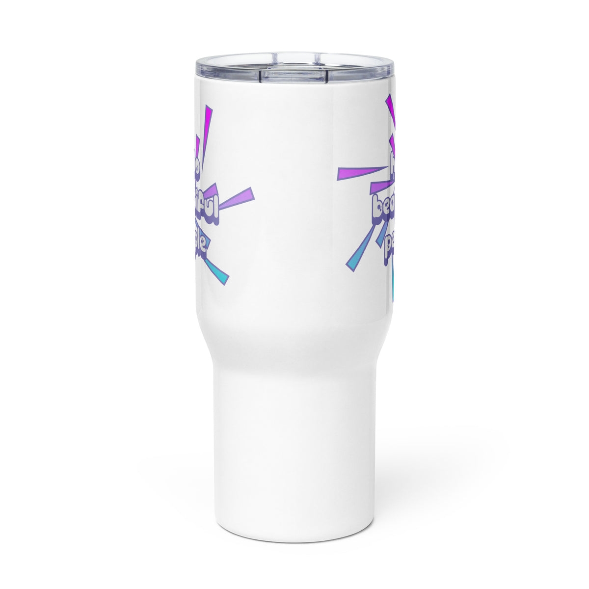 Travel mug - Hello Beautiful People 90's Vibe