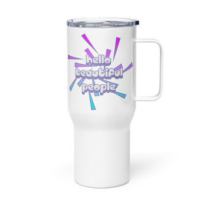 Travel mug - Hello Beautiful People 90's Vibe